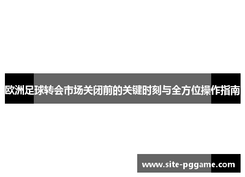 欧洲足球转会市场关闭前的关键时刻与全方位操作指南